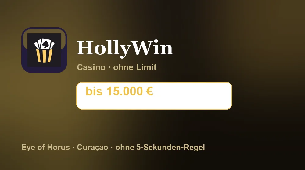 Screenshot von HollyWin Casino