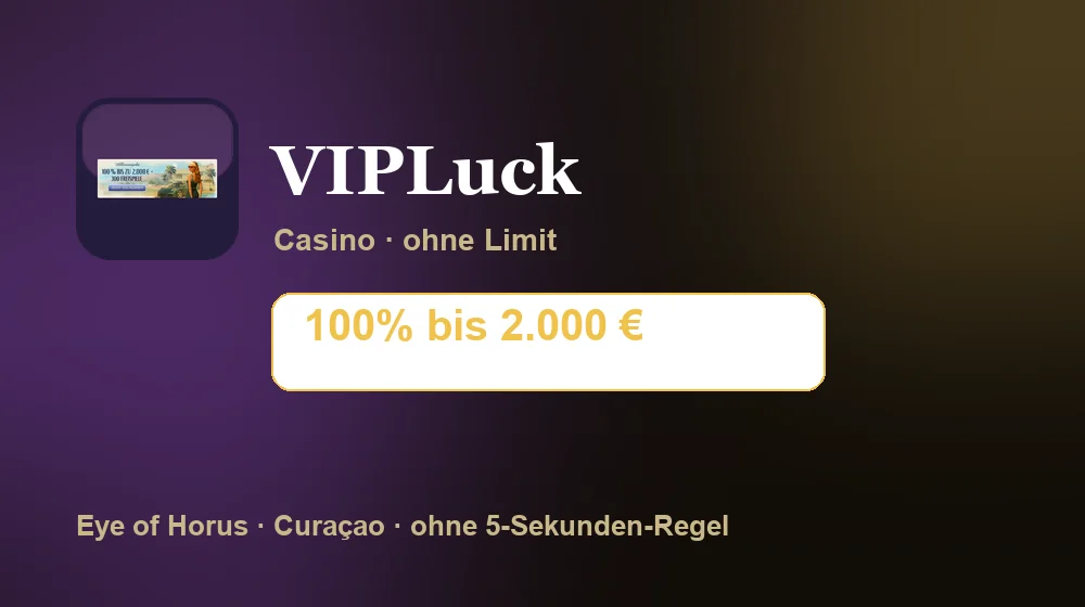 Screenshot von VIPLuck Casino